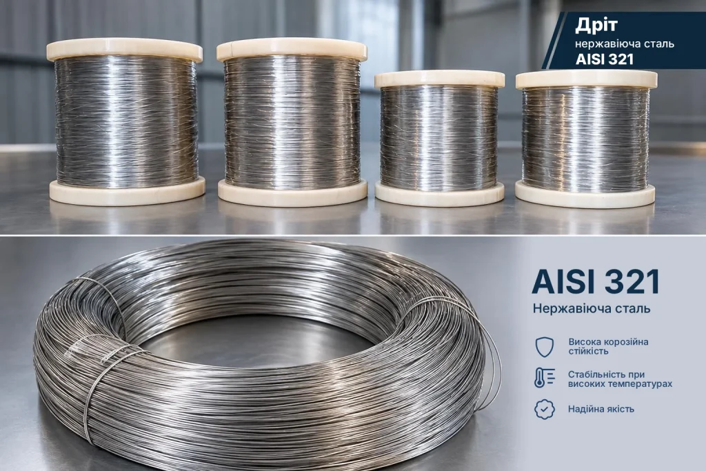Нержавіючий дріт AISI 321